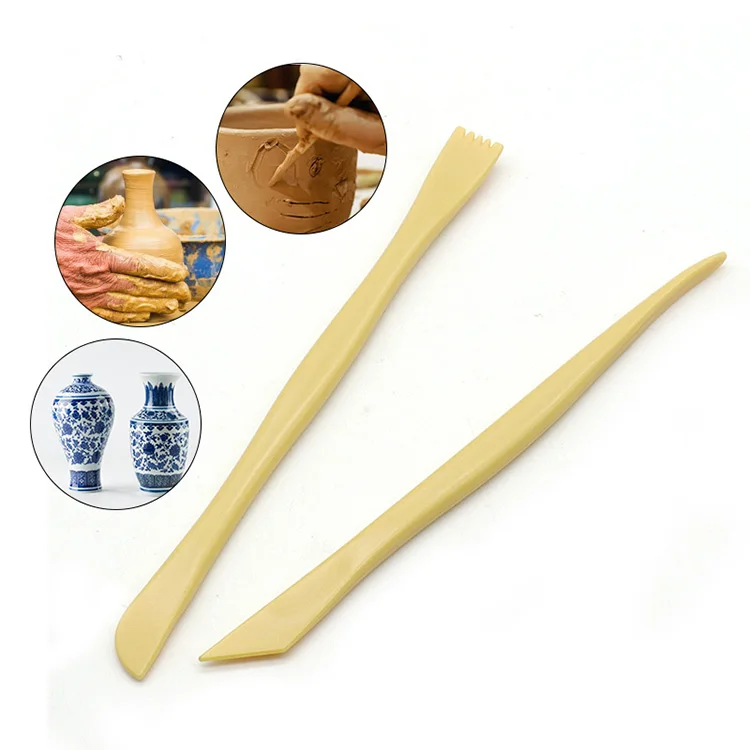 10-teiliges Ton-Skulpturen-Werkzeug-Set, Schnitzerei, DIY, Holz/Kunststoff, Keramik, Messer, Werkzeuge für Liebhaber, Keramik, Kunsthandwerk, Formung, Tonstreifen – Detail 2