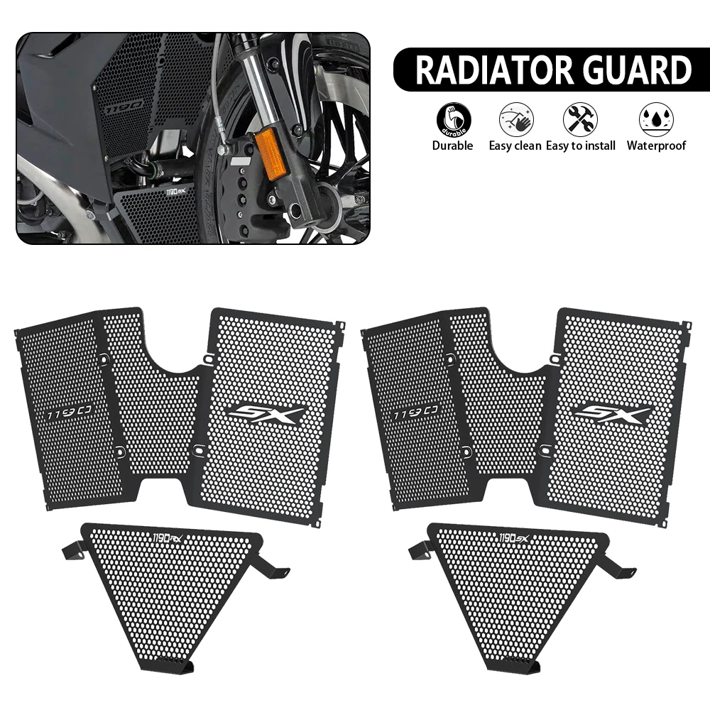 

2024 New For Erik Buell Racing 1190SX 1190RX Radiator Guard Grill Protection Cover Motorcycle For BER 1190 SX RX 2014-2023 2022