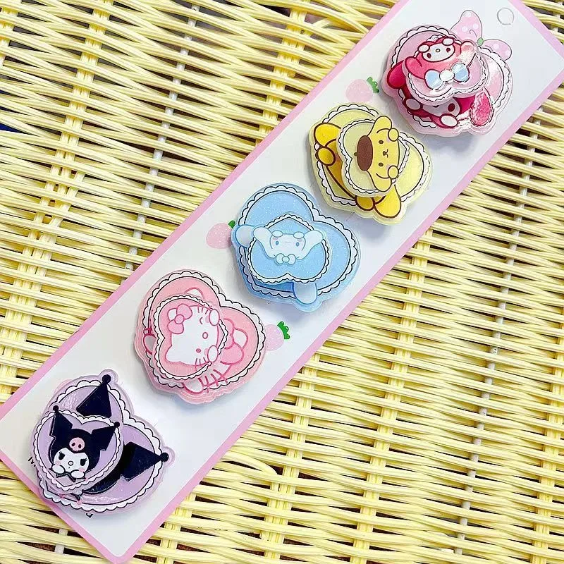 

Sanrio Hello Kitty Latest Hairpins Anime Figures My Melody Pochacco Kuromi Rotatable Windmill Design Hairpin Girl Birthday Gifts