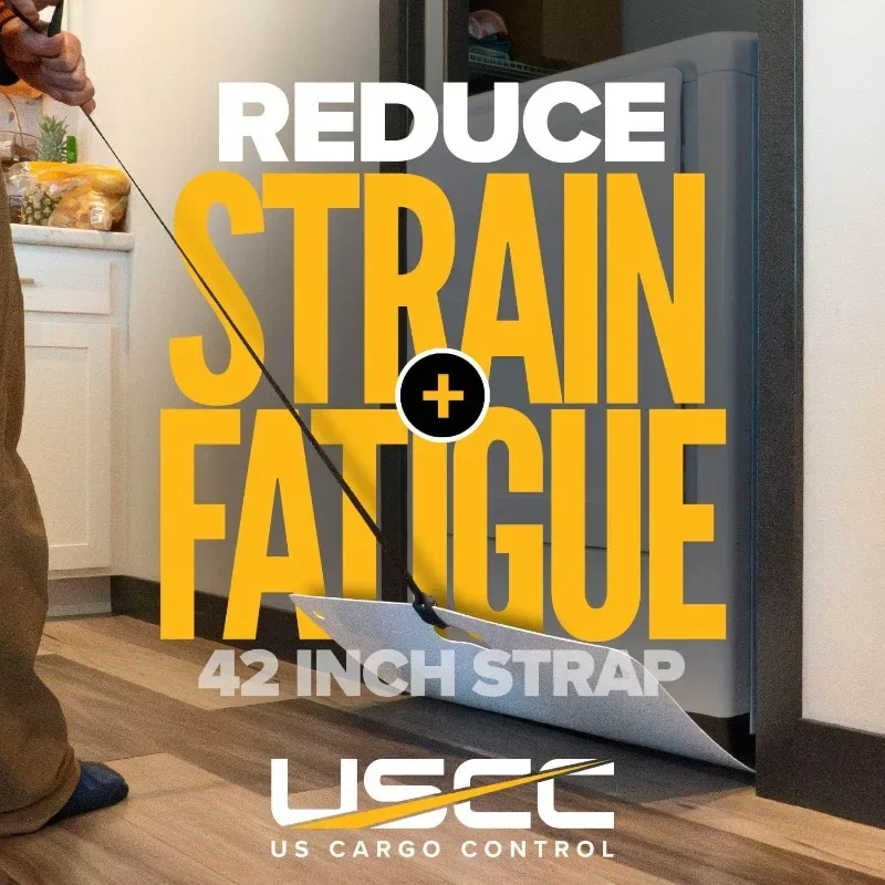 US Cargo Control Appliance Slider with Pull Strap,48 X 30,Plastic Floor Protection Large Appliance Moving Mat