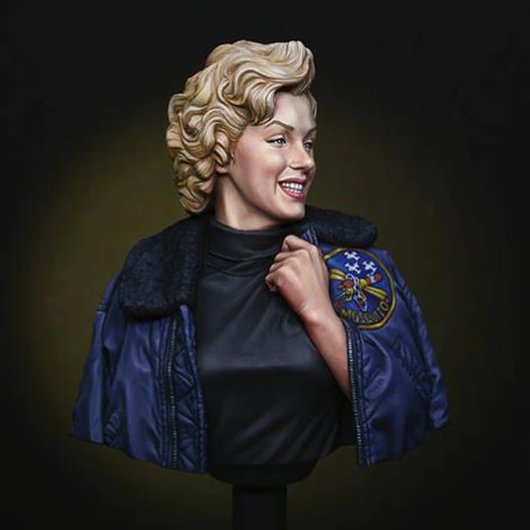 1/10 'Bye Bye Baby' Marilyn Monroe in Korea for her USO tour 1954, Resin Model bust GK, Unassembled and unpainted kit