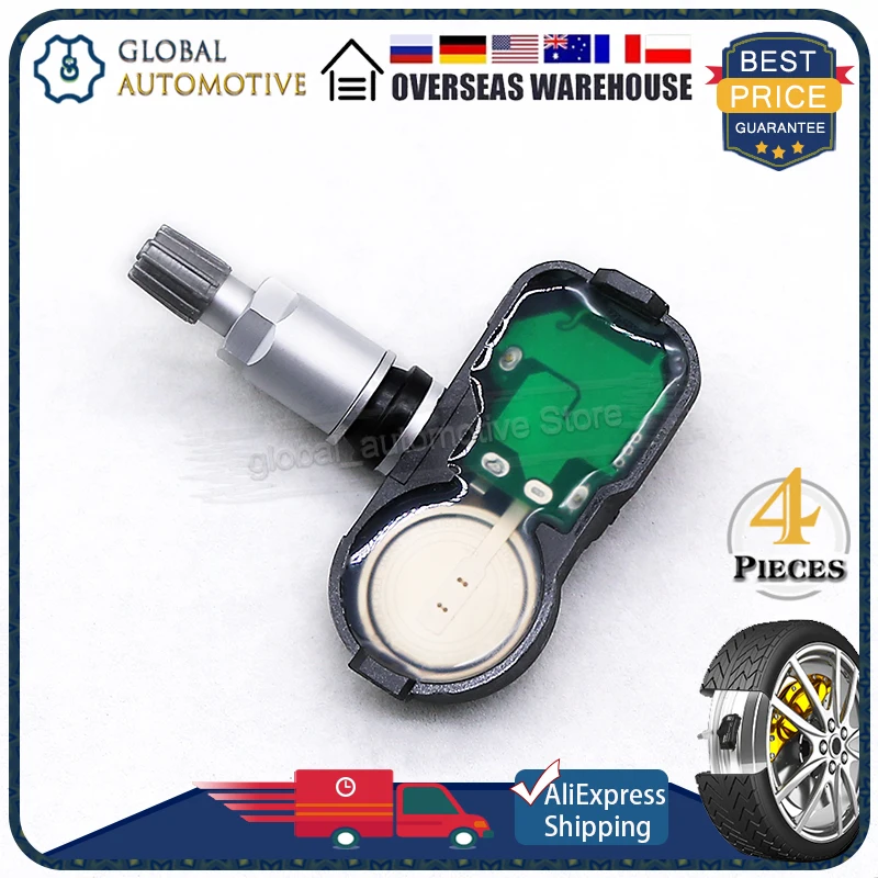 Sensor de supervisión de presión de neumáticos, accesorio para Lexus ES GS LS TPMS, 42607-50010, 107K TPMS, 433MHz, 2007-2011, SET 4x 42607 PMV-50011 K