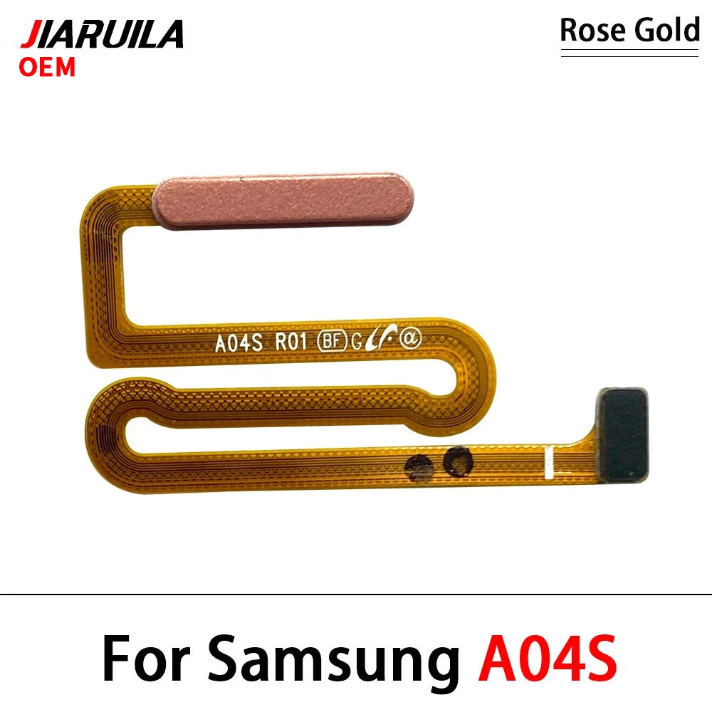 Home Button For Samsung A03s A04S A05S Fingerprint Sensor Home Return Key Menu Power Button Flex Ribbon Cable Black White Blue