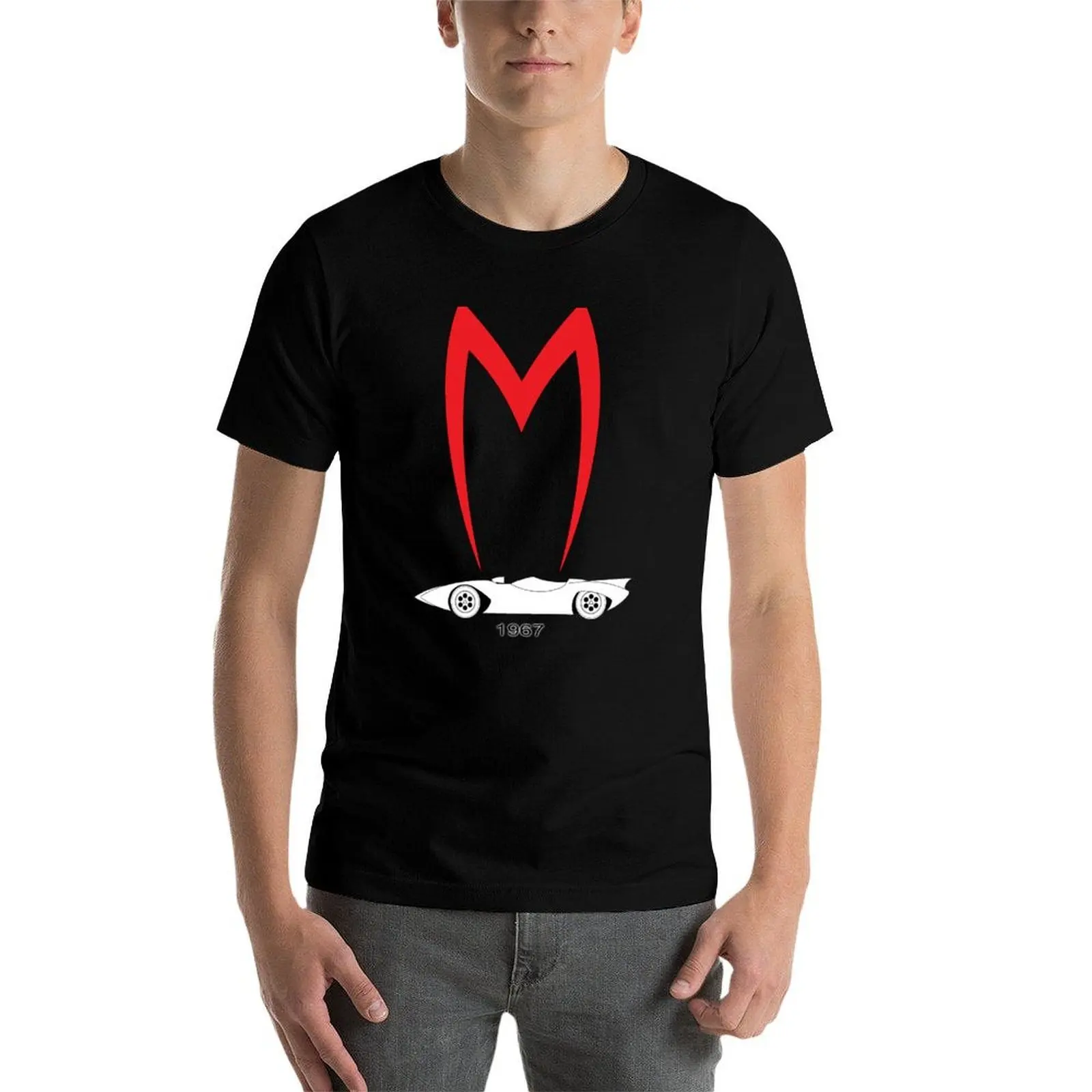 Mach 5 1967 Speed Racer T-Shirt man t shirt cotton anime t shirts oversize graphic t shirts for man T-shirt - view 3