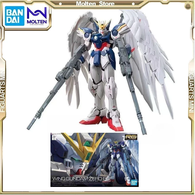 

BANDAI натуральная RG17 1/144 W-Gundam Zero, модель на заказ, экшн-фигурки, модели, детские игрушки, коллекционные украшения