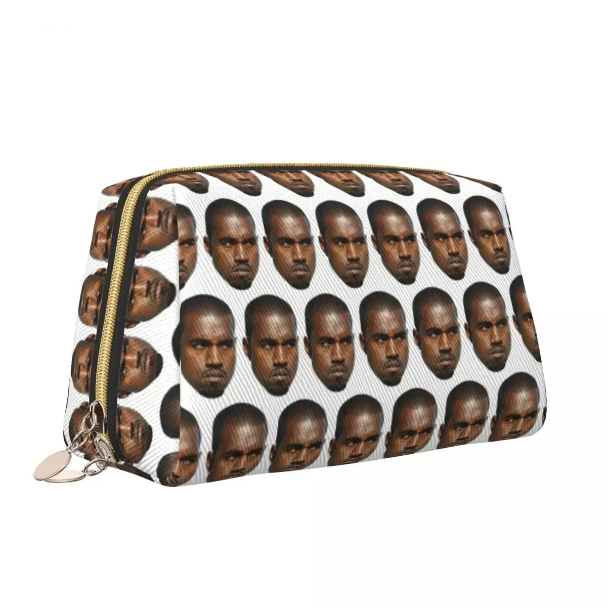 Trousse de toilette portable drôle Kanye West Meme, production de musique évasée, trousse de rangement Dopp, trousse de maquillage, trousse cosmétique, évaluatrice, trousse de beauté