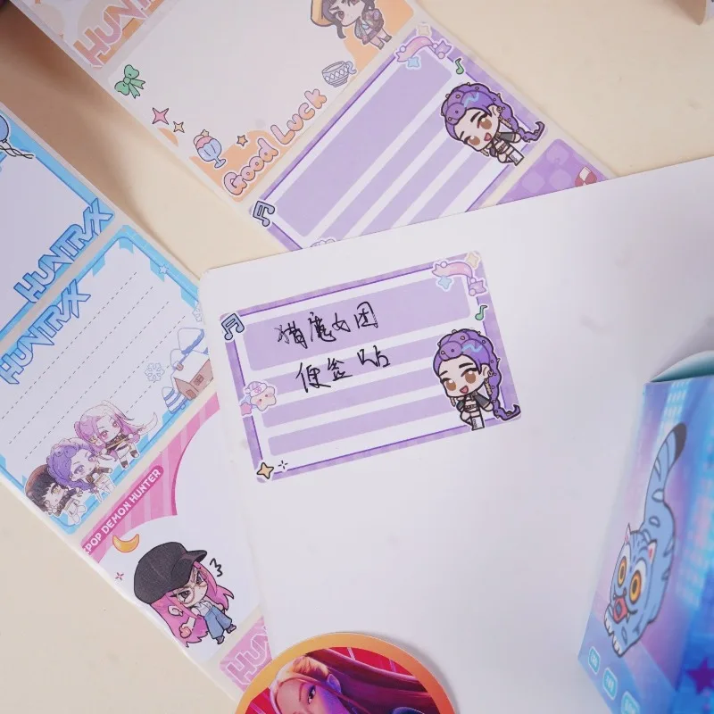 KPop Demon Hunters Rumi Mira Zoey Derpy Anime merchandise Creatieve Cartoon Post-it Notes Student Notes Plakken Teken Post-it Notes