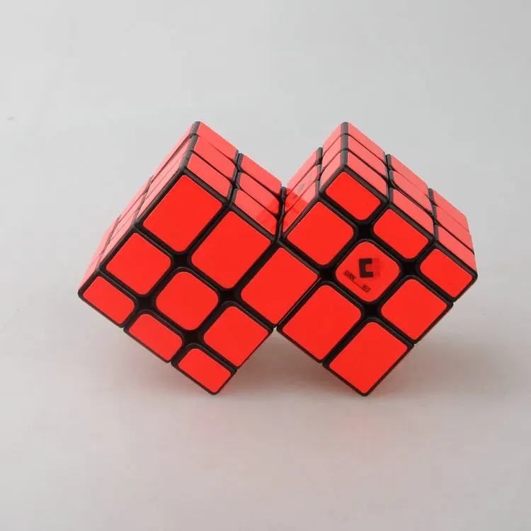 

[Дружество] 3x3x3 сиамский куб, зеркало неравномерного размера, куб 2 в 3, черный фон, флуоресцентная оранжевая наклейка, 2 куба Consecutive 3 Cube