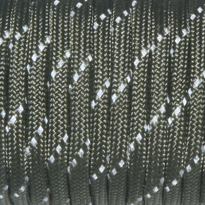 1PCS New Reflective Material 7 Core 100FT Reflective Parachute Cord Lanyard Paracord For Buckles Bracelet  12 Colors