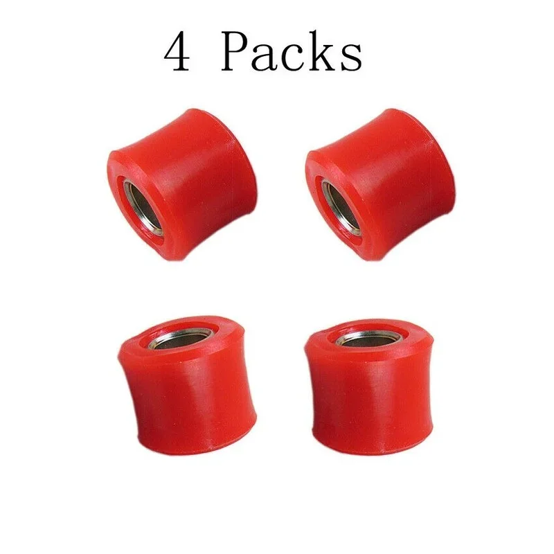 4pcs  Motorcycle Bike Rear 12MM shock absorber Bush High Quality Red Rubber Ring