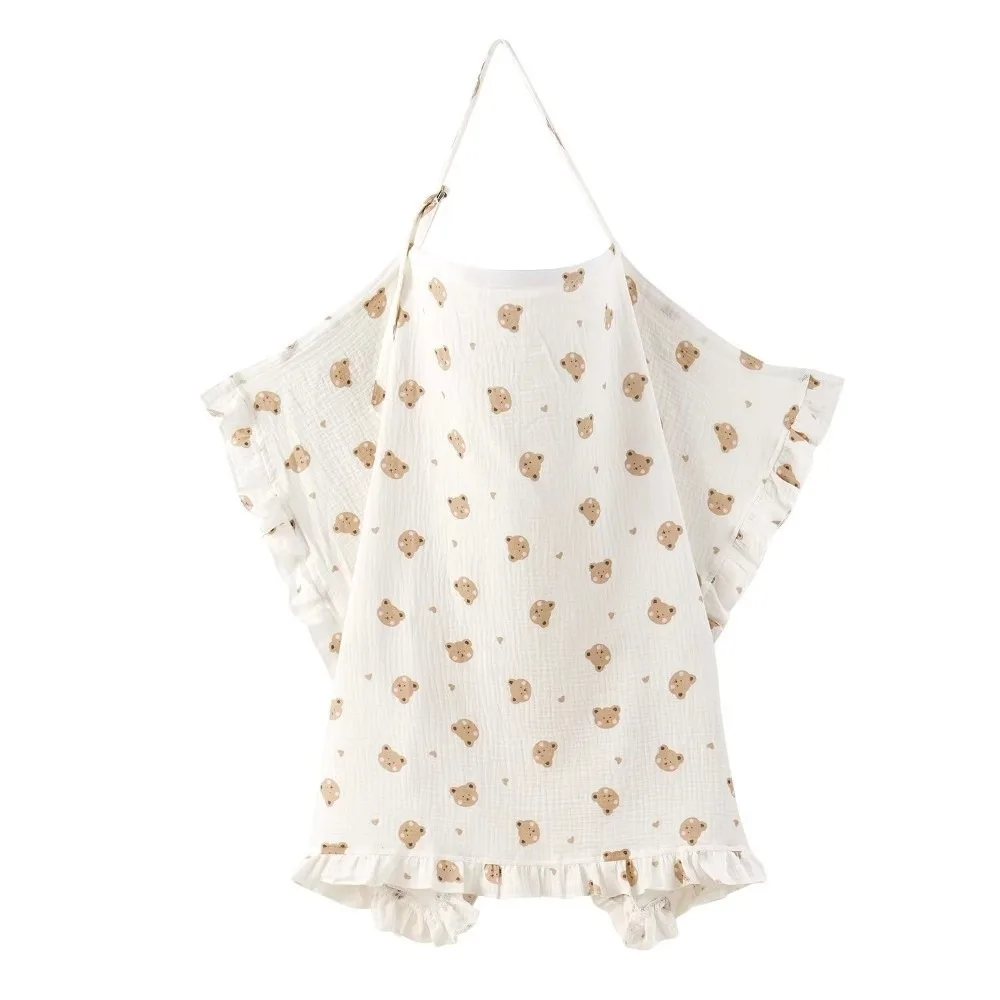 Adjustable Breastfeeding Cover Breathable Privacy Design Nursing Cover Outdoor Use Soft Cotton Nursing Cloth for Baby Feeding