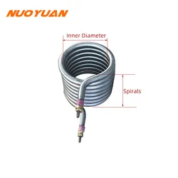 380V Stainless Steel Heating Coil Spiral Heater Electric Heating Element Dry Burning Hot Air Heater for Charcoal Machine