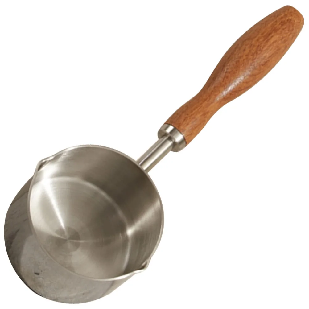 

Small Saucepan Metal Milk Pot Non Stick Pouring Pot Lightweight Portable Chef Use Easy Clean Heat Resistant Small Sauce Pan