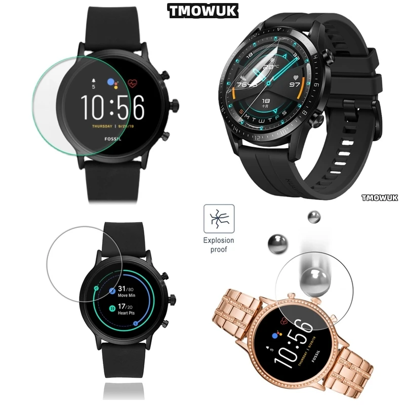

For FOSSIL Gen 5 5E 6 42MM 44MM - Ultra-Thin 9H Anti-Scratch - HD Tempered Glass Screen Protector For Smartwatch