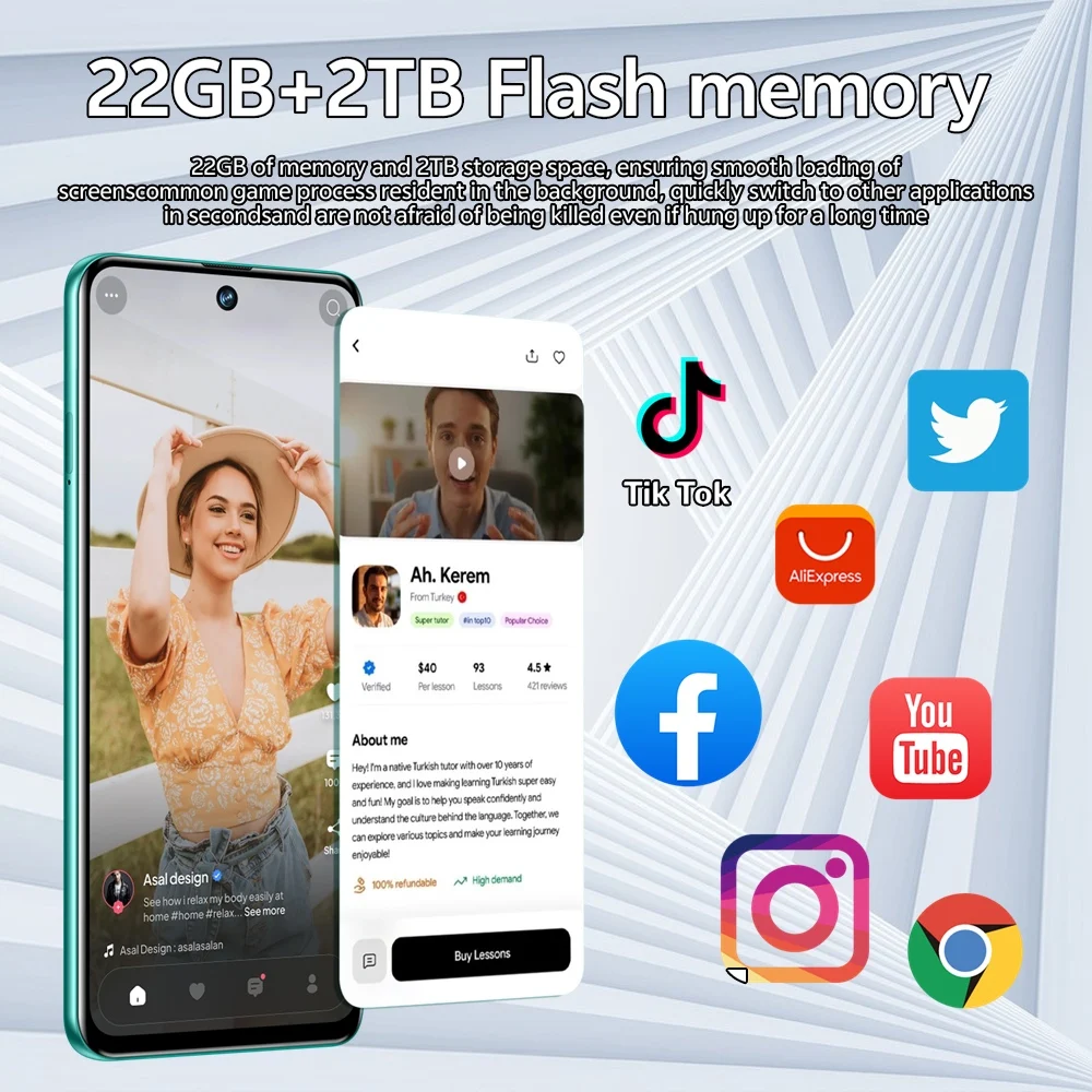 K-Touch C27 Ultra Mobile Phones Android 15 Cell Phone 7.3 Inch Screen 5G Dual SIM Smartphone 8000mAh Face Unlock 16+48MP Camera Global Version Cellphones
