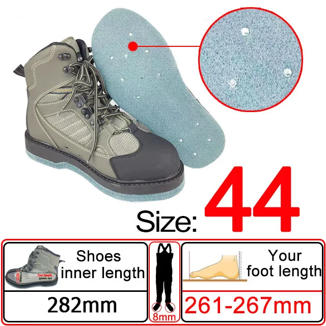 Vliegvissen steltlopers, Reef Rook visserslaarzen, jachtvissen taille waadkleding en vilten zool visschoenen, vispakset