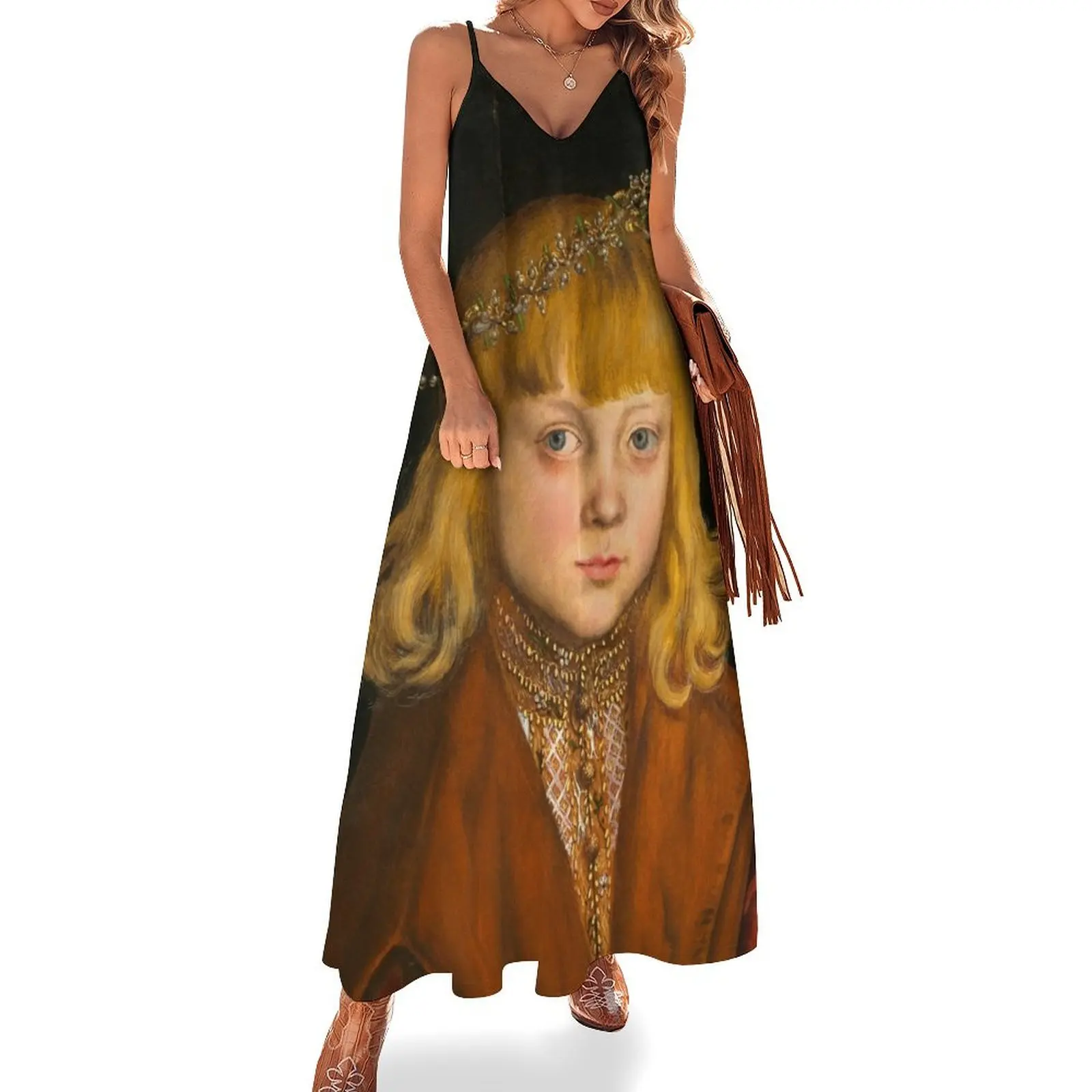 

Lucas Cranach the Elder A Prince of Saxony Sleeveless Dress Dress women womens clothing Dress