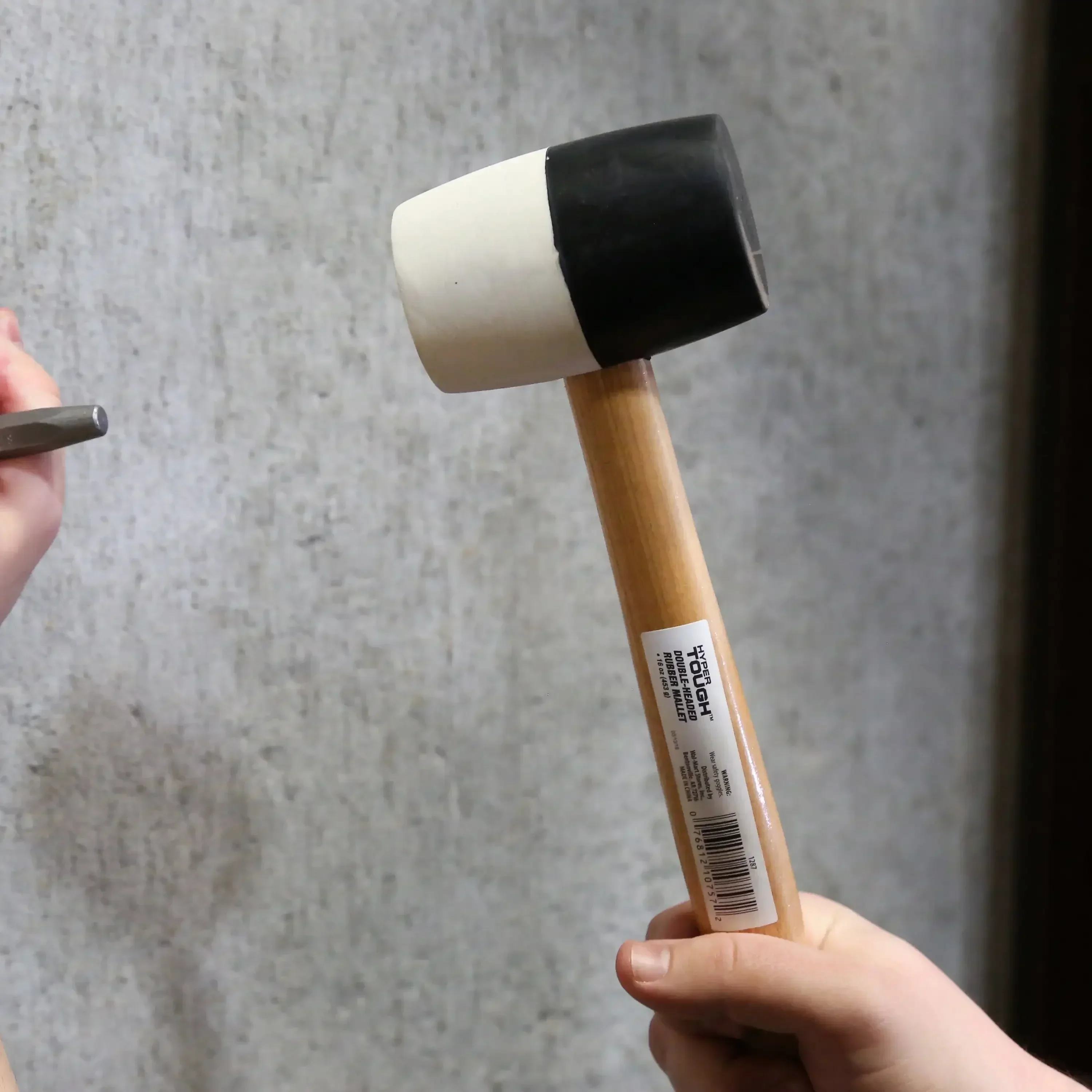 Mazo de goma de doble cabeza, martillo sin mareos