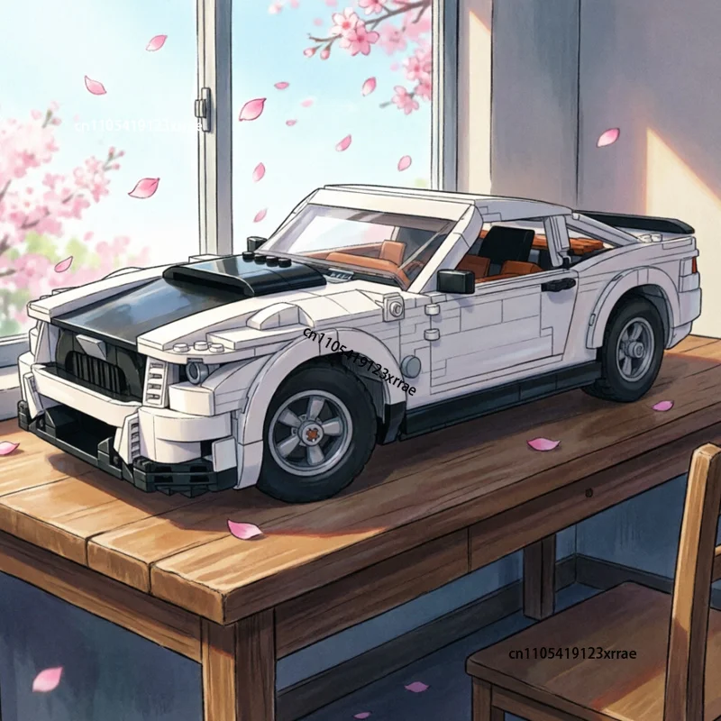MEW 1149Pcs Mustang Supercars Building Blocks DIY MOC Champions Vehicle Sport Coupe Roadster Assembly Bricks Toy Birthday Gift