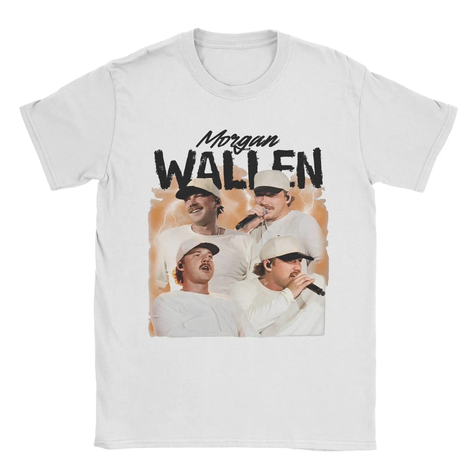

Men Women Fashion Morgan Wallen Singer Tour 2025 Tee T Shirt Pure Cotton I'm The Promlem Concert T-shirts Clothes