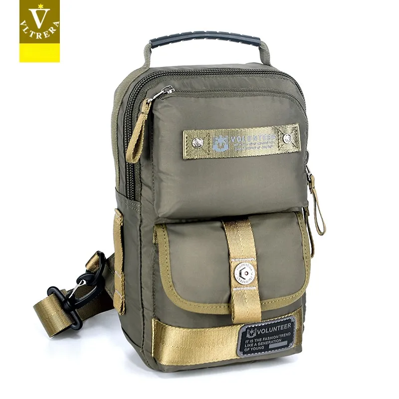 

Durable Nylon Crossbody Bag for Men Lightweight Shoulder Backpack Sporty Style Casual Scenarios Youth Appropriate Zipper Closure