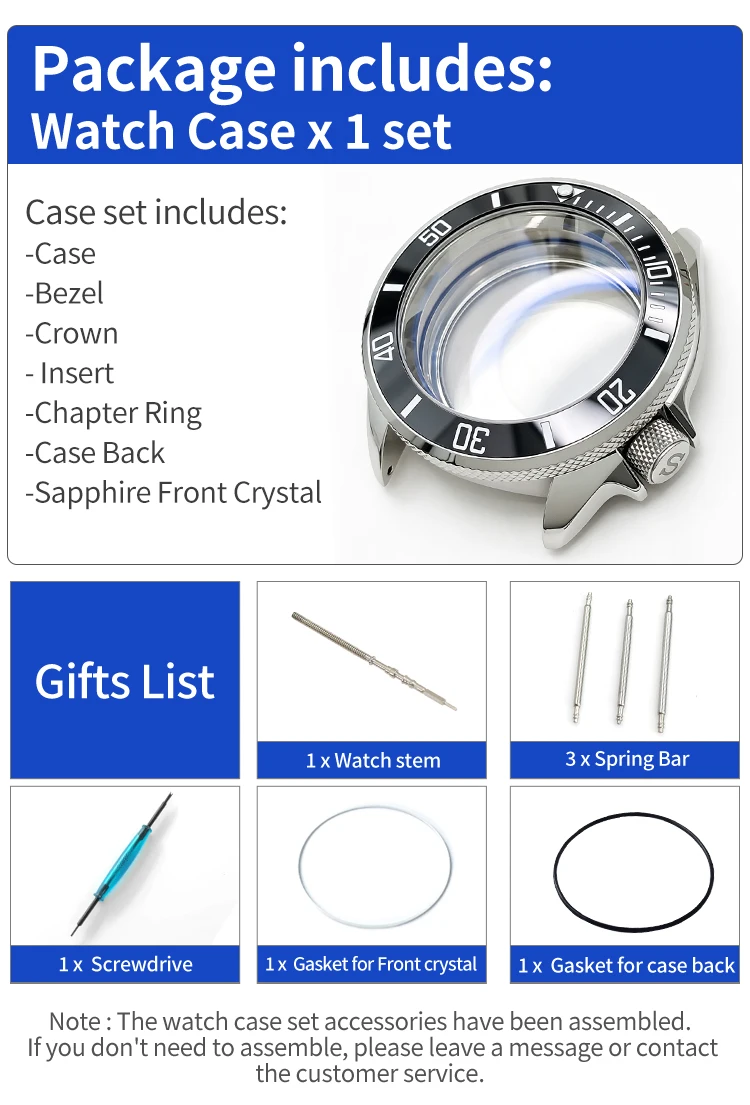Prospex Geränderte Lünette SKX 3.8 Uhrengehäuse-Set Silber Poliert Passend für NH35/NH36/NH34 MOD Uhrengehäuse-Teile Saphir-Einsatz Maßanfertigung – Detail 1