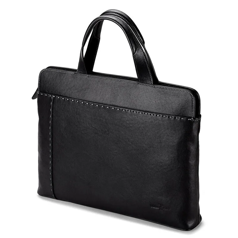Новая мужская сумка для ноутбука, портфель из натуральной кожи, роскошная мужская деловая сумка для ноутбука, мужская сумка, короткий чехол для документов Porte