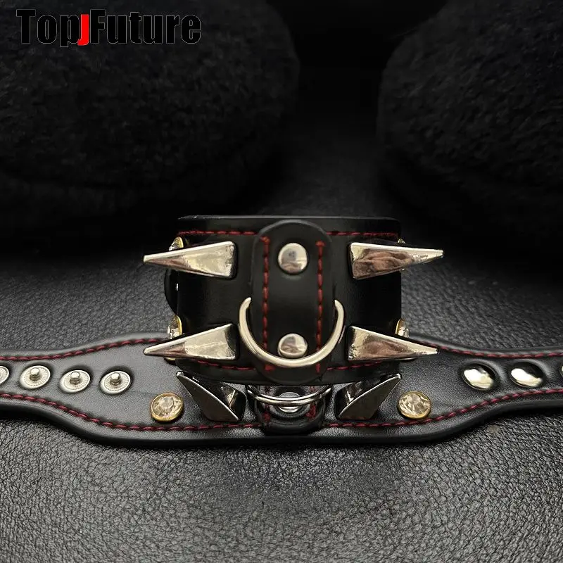 women Men Harajuku Gothic Punk bracelets streetwear Subculture Y2K Girl steampunk Collar Rivet choker spike bracelets chokers