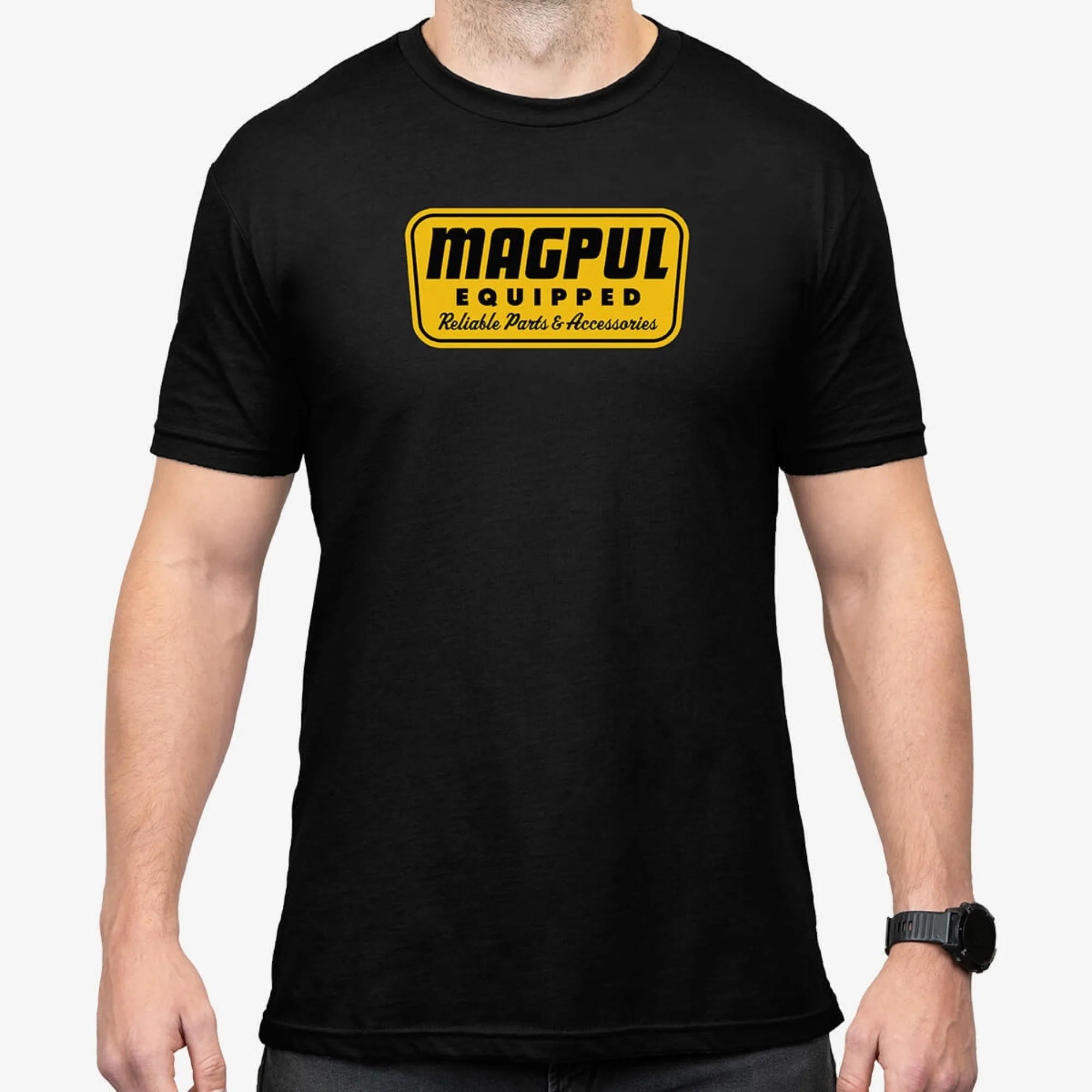 تي شيرت صيفي جديد 2025 من سلسلة الطباعة الأساسية MAGPUL برقبة دائرية وأكمام قصيرة فضفاض ومريح
