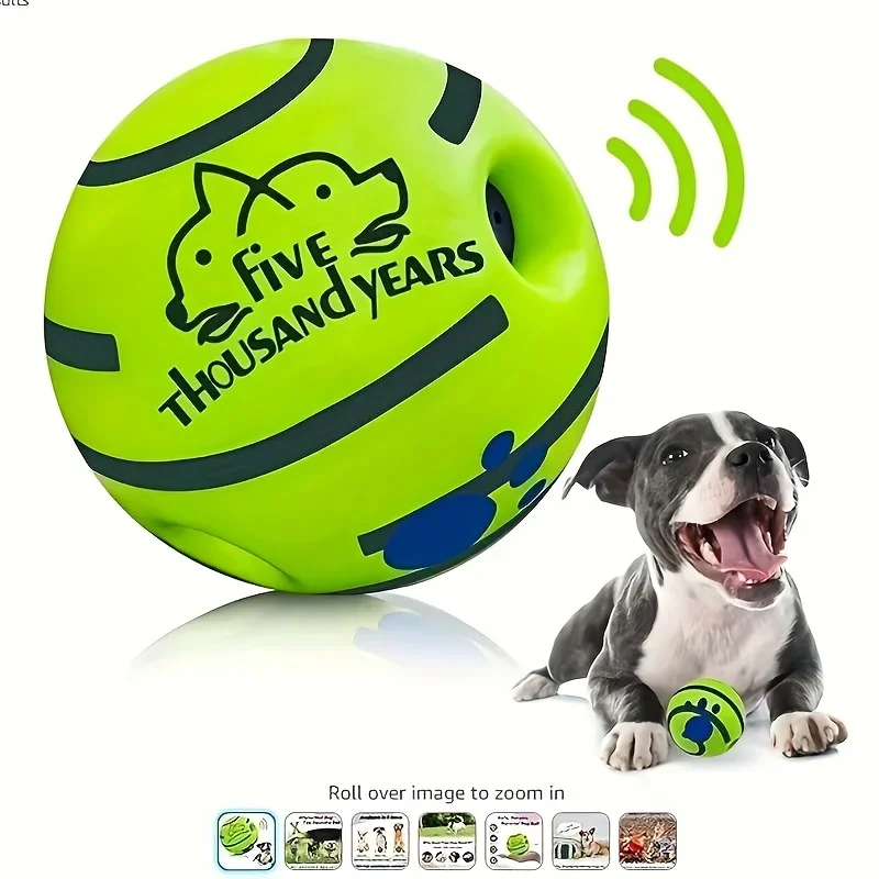 Juguete interactivo para perro resistente con sonido al girar - imagen 5