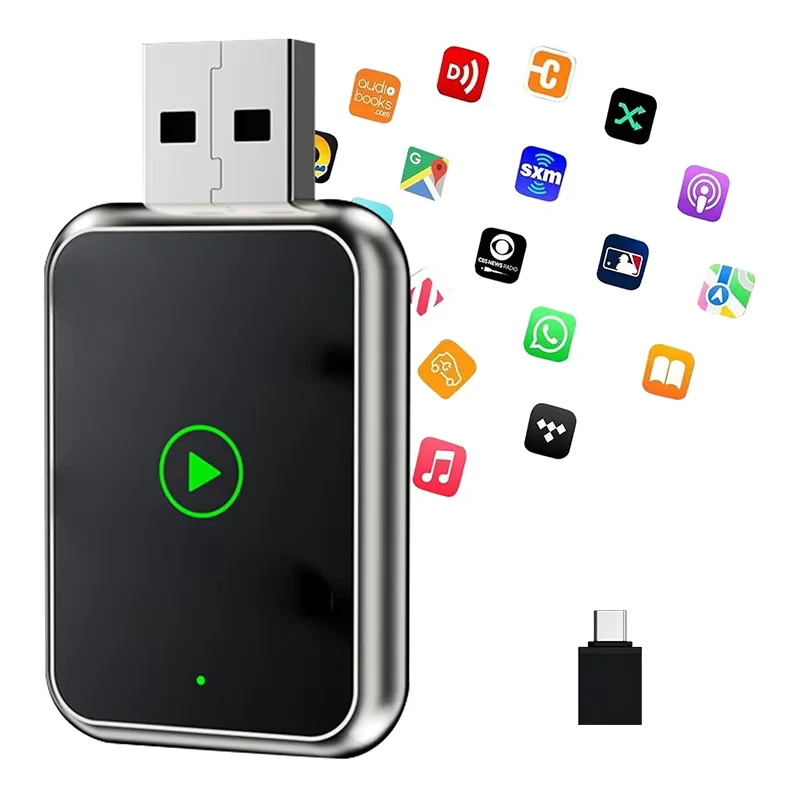 NEW Wireless CarPlay For Android Auto Apple Carplay Wireless Android Auto Mini Car Play Adapter 2in1 AI Smart Box Bluetooth