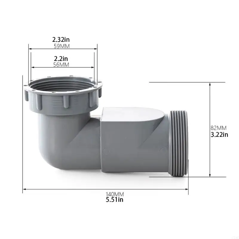 Thời gian tiết kiệm thời gian Nhà bếp Trống Phụ kiện thoát nước hiệu quả nhánh thoát nước Nhà bếp ABS C7AC