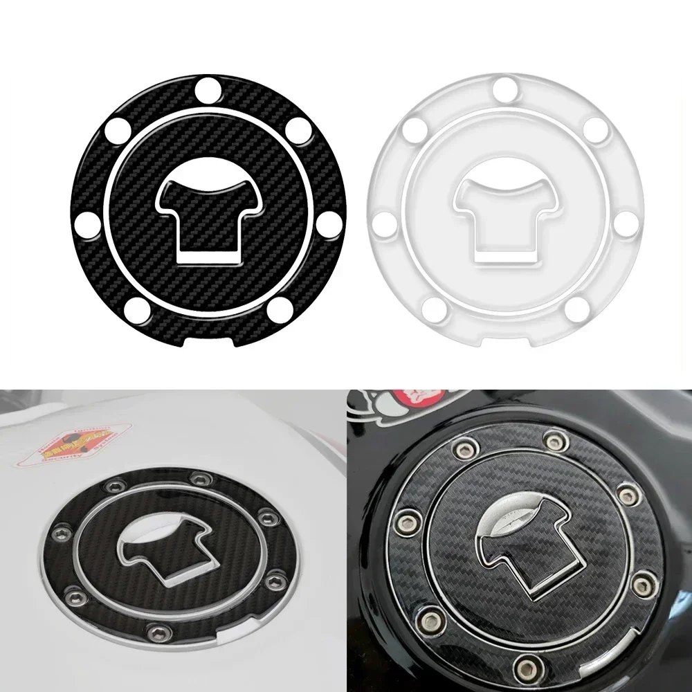 

3D Carbon Look Motorcycle Fuel Cap Cover Decal Sticker For Honda CB600 CB750 900RR CBR1100XX CB900 (7 Holes)