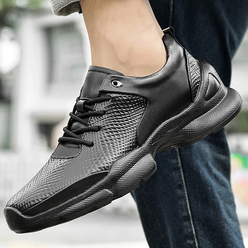 

Summer Genuine Leather Dress Shoes Men Hollow Out Plus Size Luxury Cowhide Man Business Shoes Wedding Footwear Casual Shoes Male