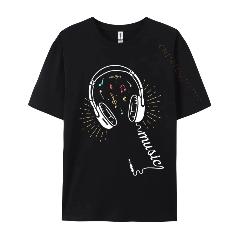 

Cool Music DJ Headphones Musical Sounds Love Musicians Men Discount Casual Tops T Shirt Fall Cotton T-Shirt Classic Normal