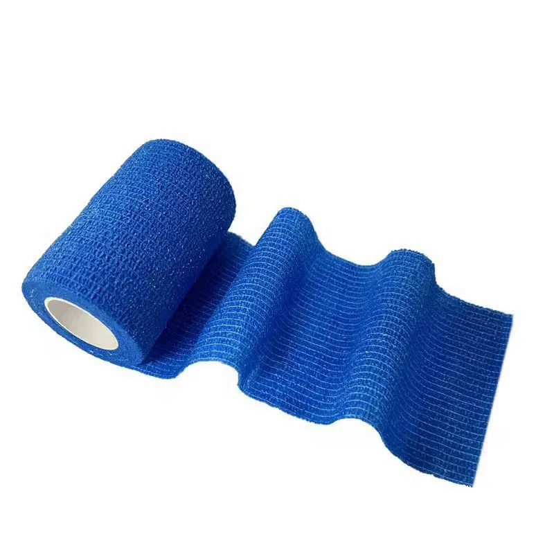 1/6/12/20pcs Sports Adhesive Bandage Blue Elastic Breathable Non-woven Wrap Finger Tape For Wrist Ankle First Aid Sports Bandage