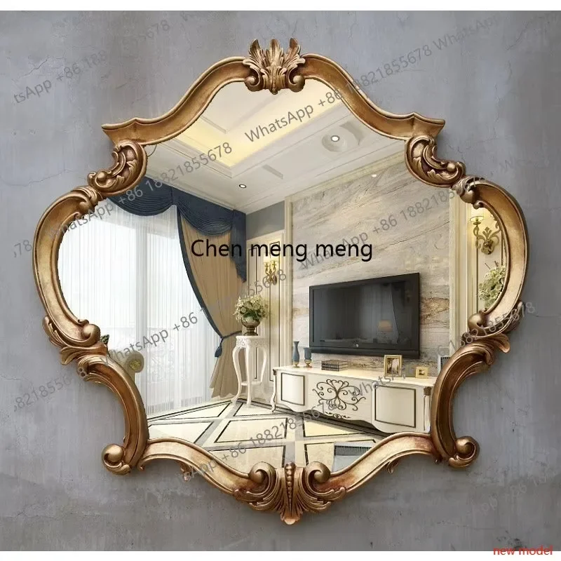 N138European bathroom mirror Nordic, entrance decorative mirror, vanity sink, makeup and beauty mirror