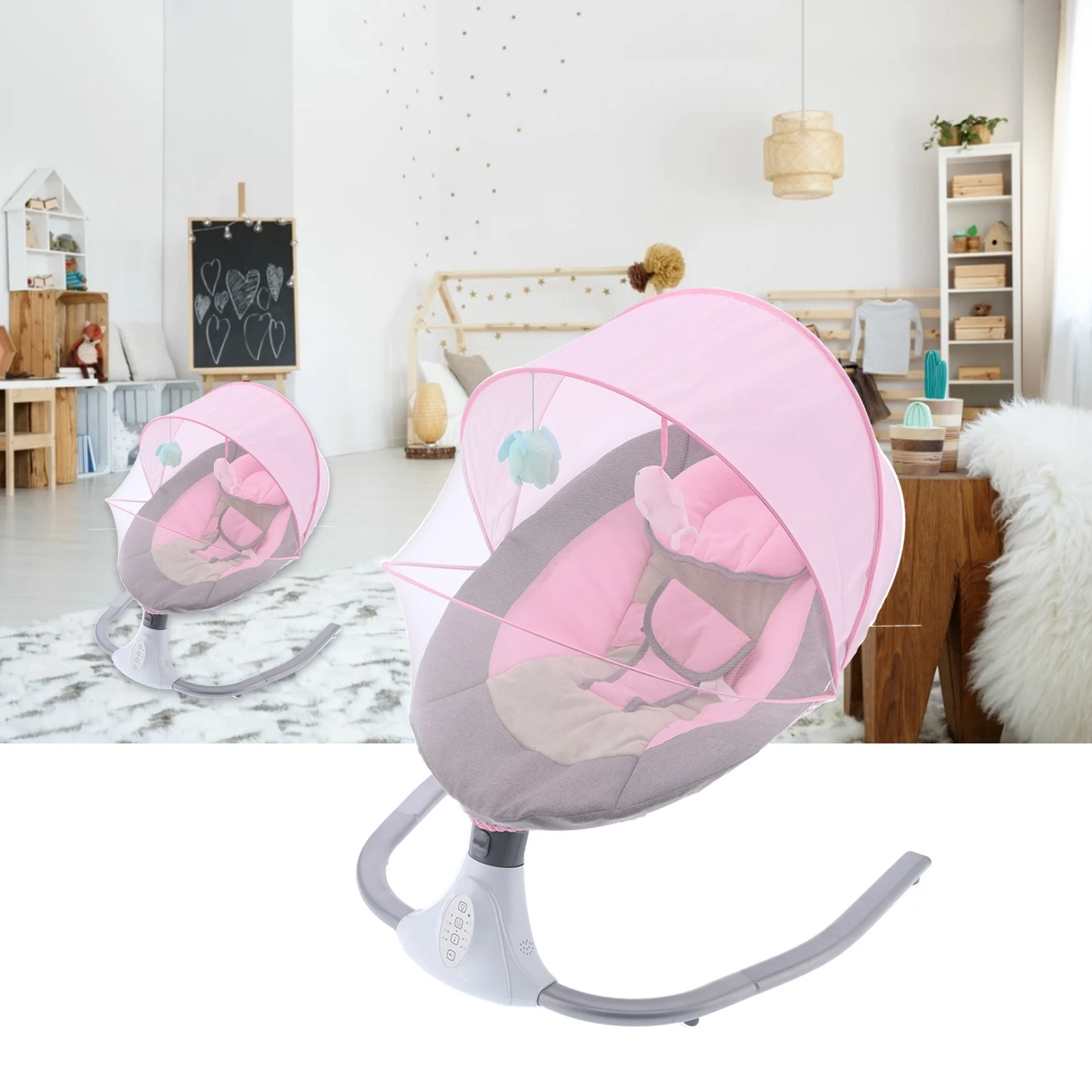 

Электрическая люлька для младенцев, электрические сиськи для новорожденных, USB-разъем с дистанционным управлением, детские успокаивающие качели, кроватка