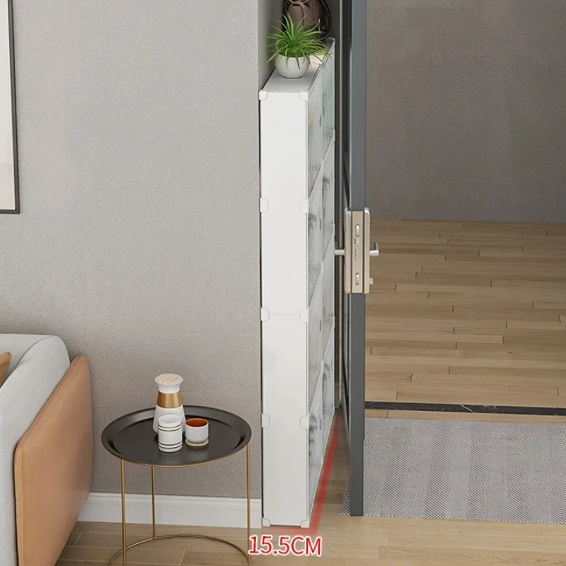 ‌ Schuhregal ohne Bohren über  – Shoe Rack Cabinet Narrow Entryway Bewertung und Preis