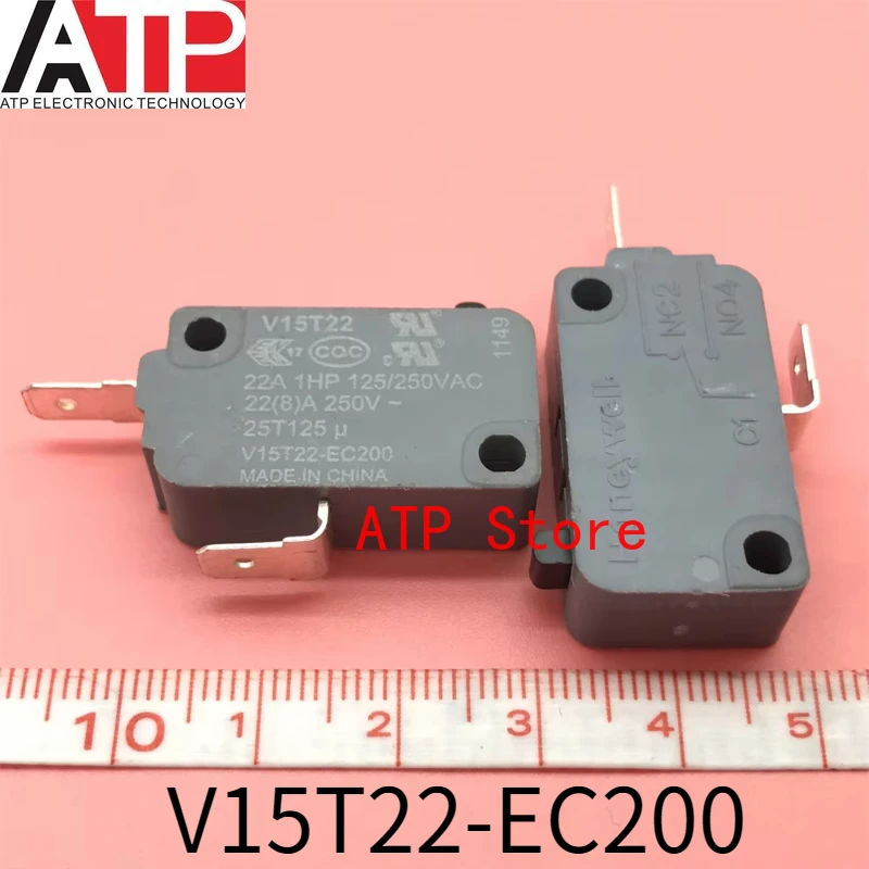 5 Pieces New Original V15T22 22A 250V V15T22-EC200 Switch Module MICRO SWITCH Basic Switches V-Basic Standard V15 Series