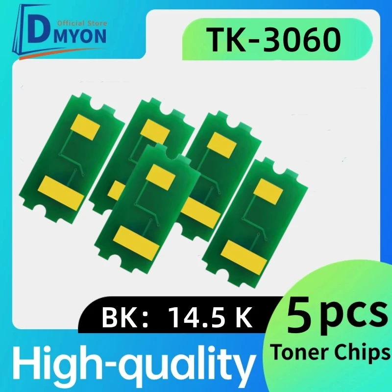 5pcs Cartridge Chip TK-3060 EU 14.5K Compatible for Kyocera ECOSYS M3145idn M3645idnM3145 M3645 CHIP TK 3060 TK3060