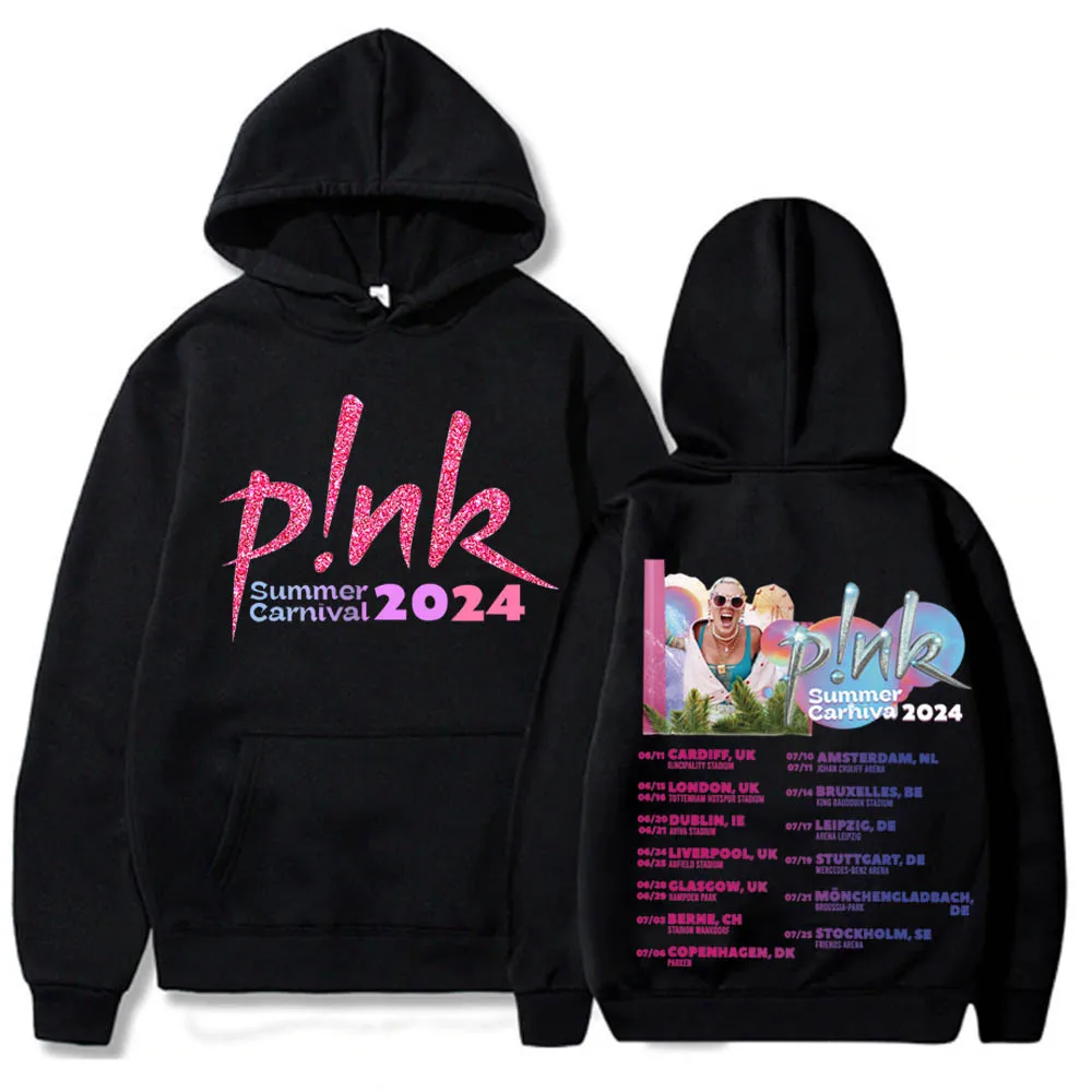 

Summer Carnival 2024 P!nk Hoodie Sweatshirt P!nk Pink Pullover Sudaderas