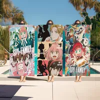Aesthetic SPYxFAMILY Big Microfiber Beach Towels Quick Dry Towel Sand Beach Towels Pool Towel for Travel Swim Pool Yoga