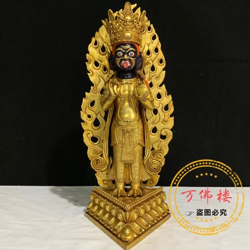 

50.00cm Zazakilam 46cm Copper Gilt Seiko Tibetan Home Buddha Statue High Quality