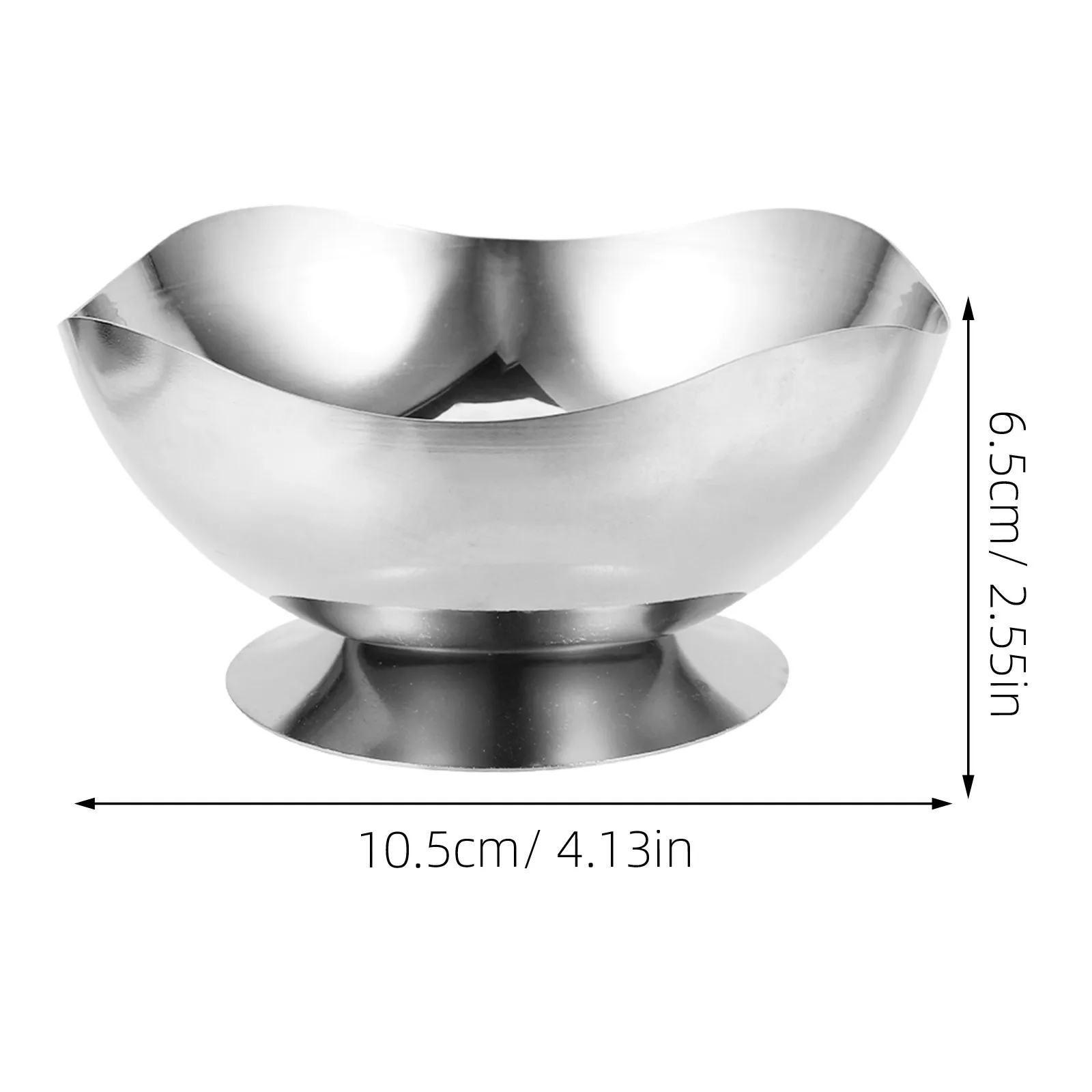 Stainless Steel Ice Cream Cup Footed Dessert Bowl Pudding Fruit Salad Serving Dish Elegant Reusable Kitchen Tableware Home view 6