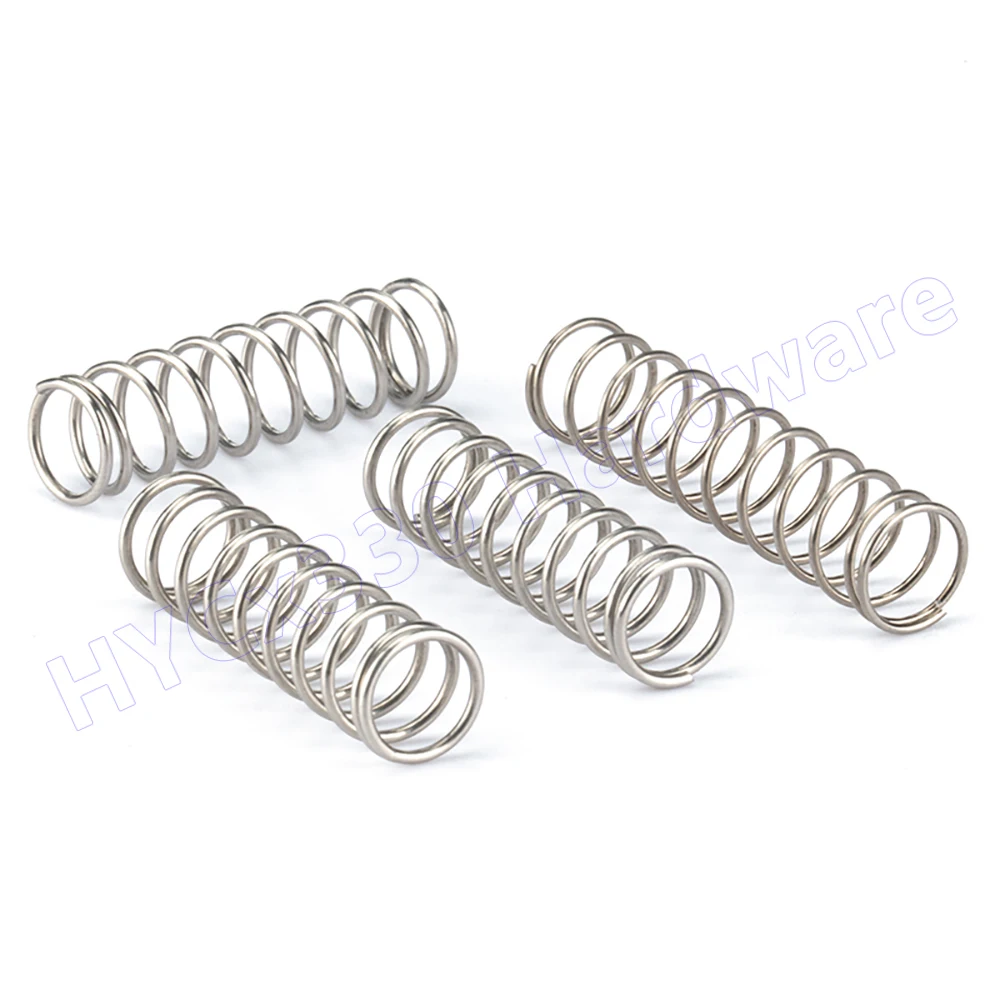 Wire Diameter 0.6mm Compression Springs 304 Stainless Steel Pressure Spring Outer Diameter 3mm to 14mm Length 5mm to 300mm