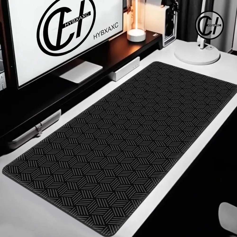 Japan Style Black Mouse Pad Non Slip Gamer Mousepad E-sport Desk Mat Keyboard Deskpad Gaming Accessories for Bedroom Decor