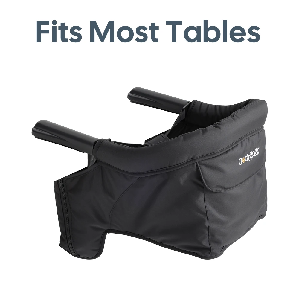 كرسي طعام مع تركيبات ثابتة، وطاولة طعام وكراسي قابلة للطي للأطفال، وكراسي طعام محمولة للتخييم في الهواء الطلق #1