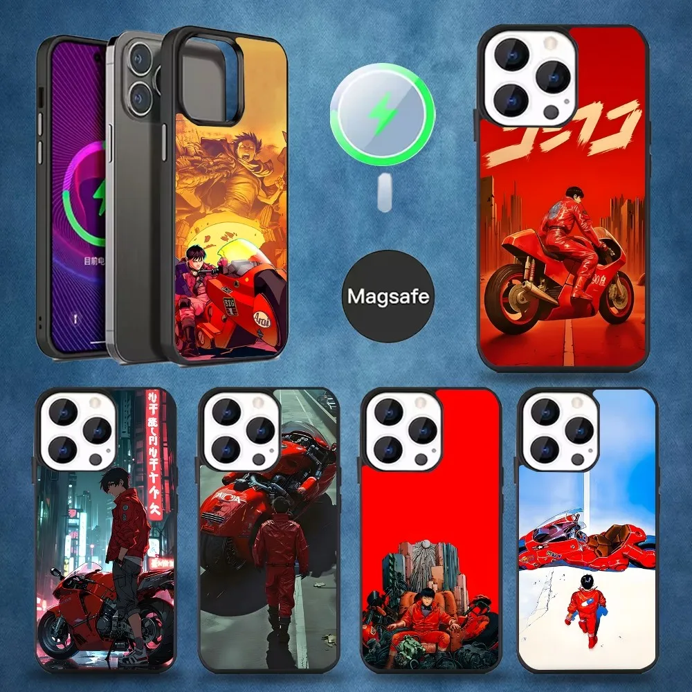 

Anime AKIRA Motorcycle 90s Phone Case For iPhone 16,15,14,13,12,11,Pro,Max,Plus,Mini,Magsafe,Magnetic Wireless Charging Case