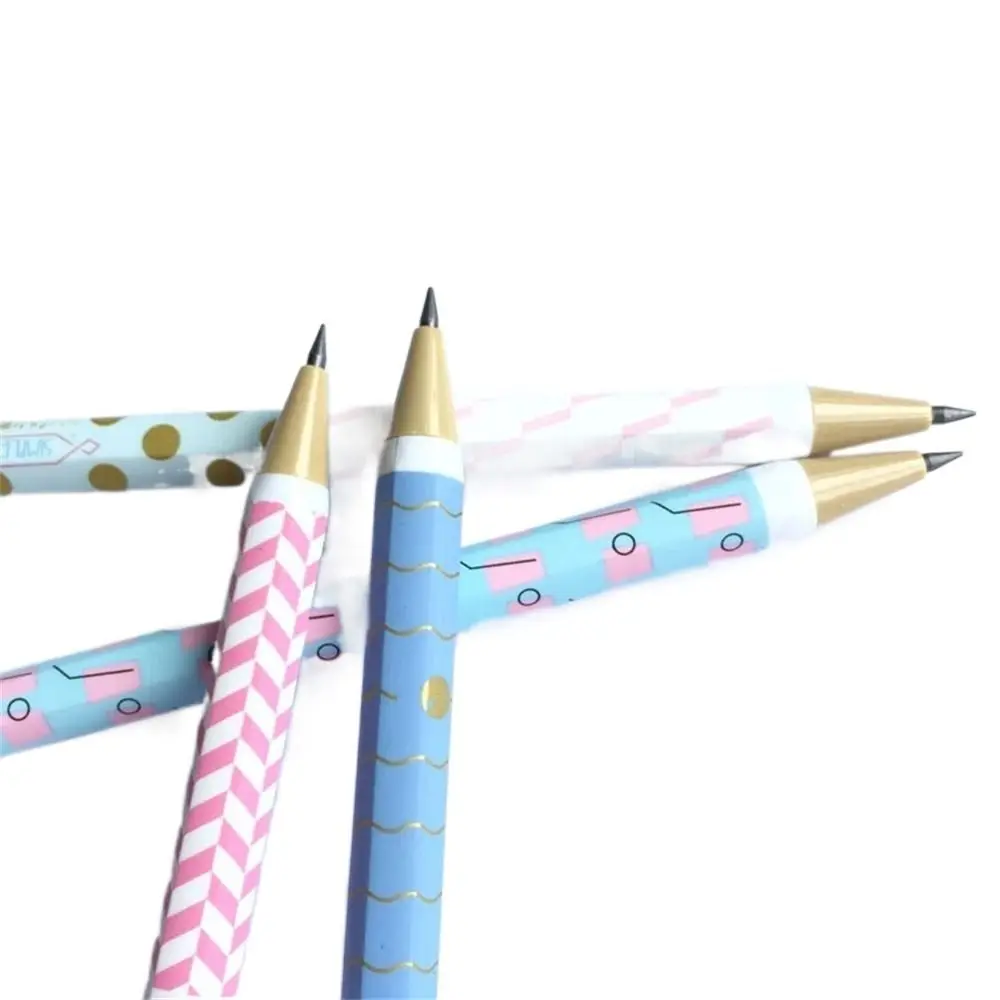 Writing Pastel Dots Press Pen Wave Striped Student Propelling Pencil Automatic Pencils Movable Pencil Mechanical Pencil